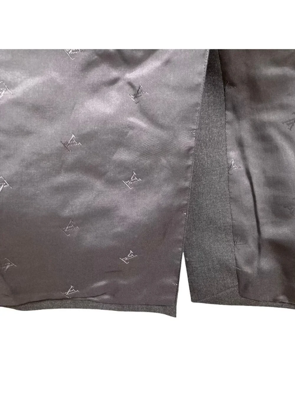 Louis Vuitton Tailored Jacket Trousers Pants Suit Set 52 Gray